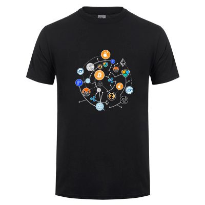 Cryptocurrency T-shirt Bitcoin Altcoins black