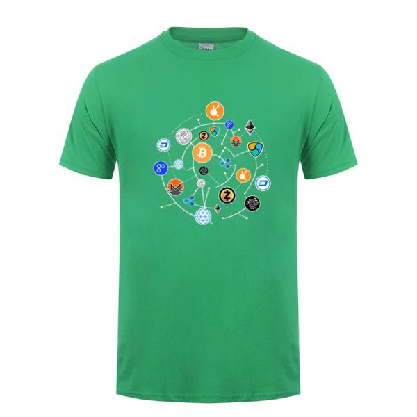 Cryptocurrency T-shirt Bitcoin Altcoins green